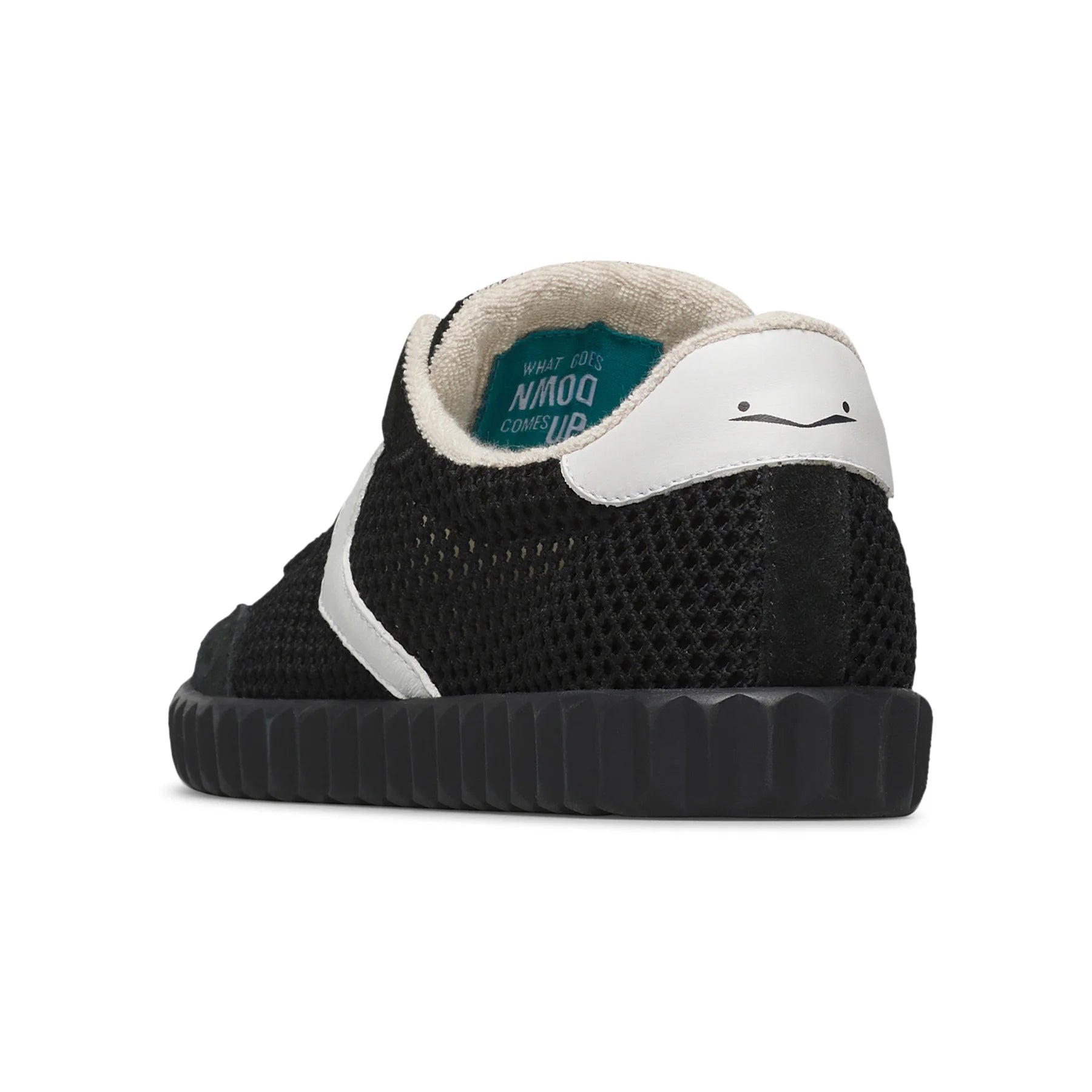 VOILE BLANCHE INES MESH: black trainers for women