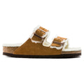 BIRKENSTOCK Arizona VL Shearling MINK 00491: brown sandals unisex