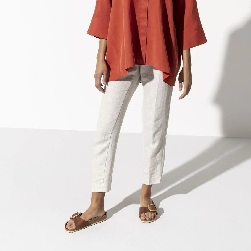 BIRKENSTOCK | SANDALIAS | MUJER | MADRID BIG BUCKLE LEOI COGNAC HEX | MARRÓN