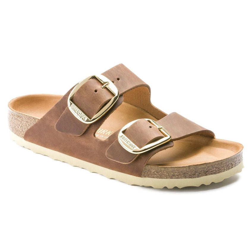 BIRKENSTOCK | SANDALIAS | MUJER | ARIZONA BIG BUCKLE LEOI COGNAC HEX | MARRÓN