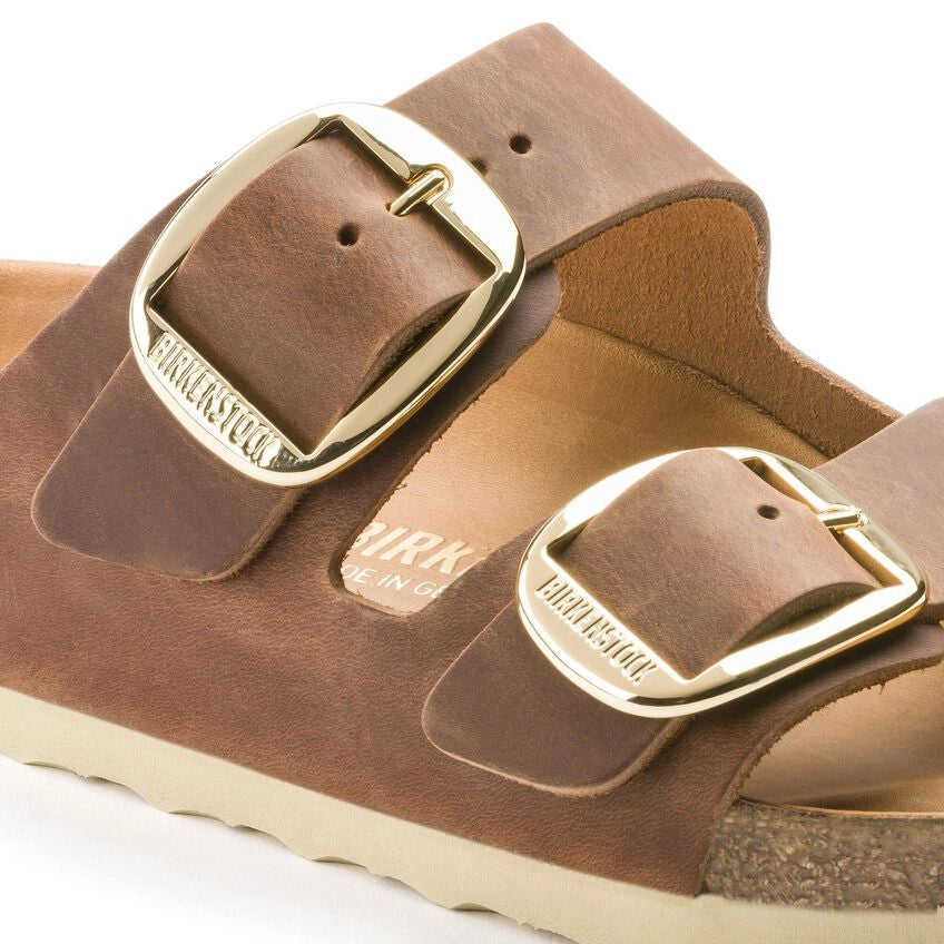BIRKENSTOCK Arizona BIG Buckle LEOI Cognac HEX: marron sandales pour femme