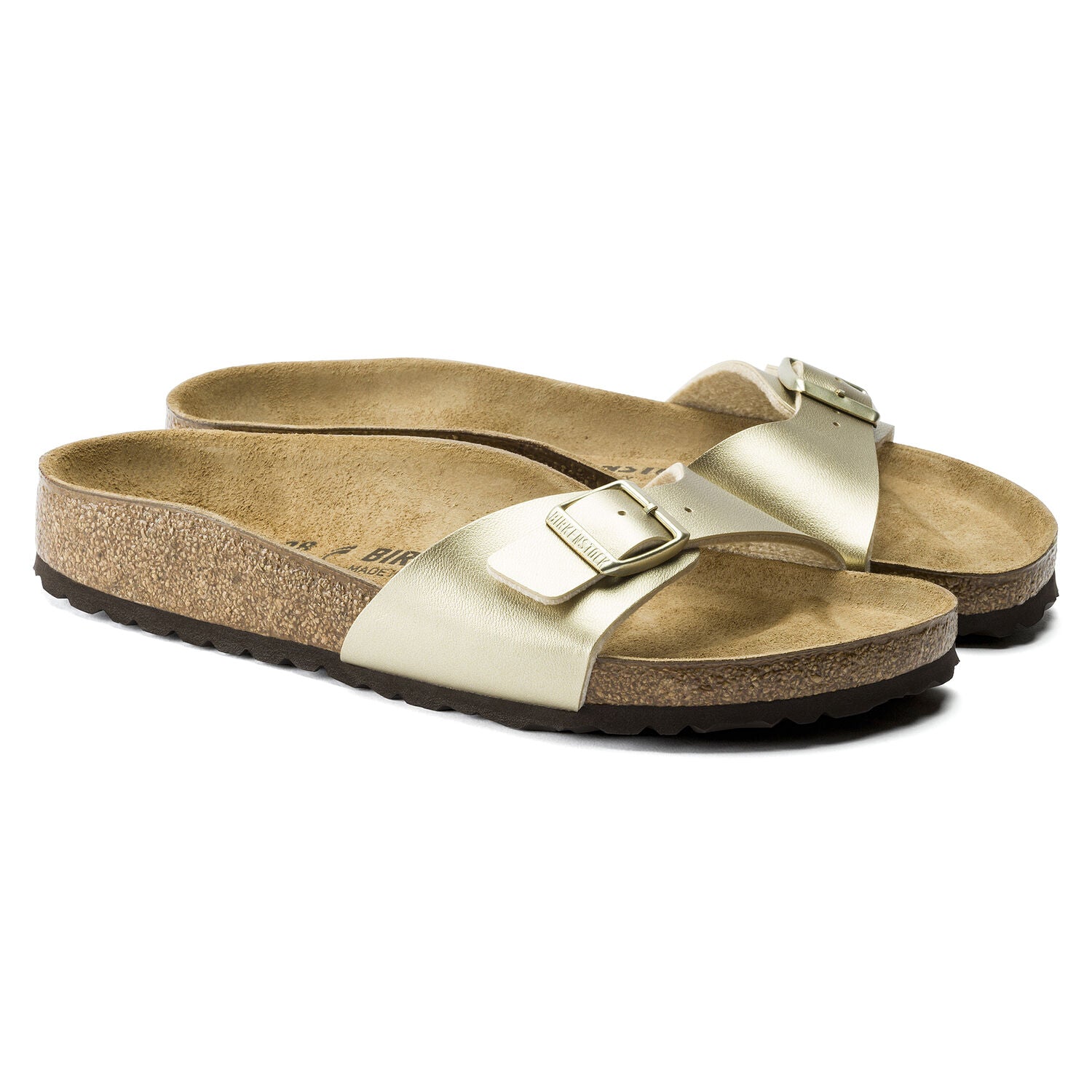BIRKENSTOCK Madrid BF GOLD: dorato sandali da donna