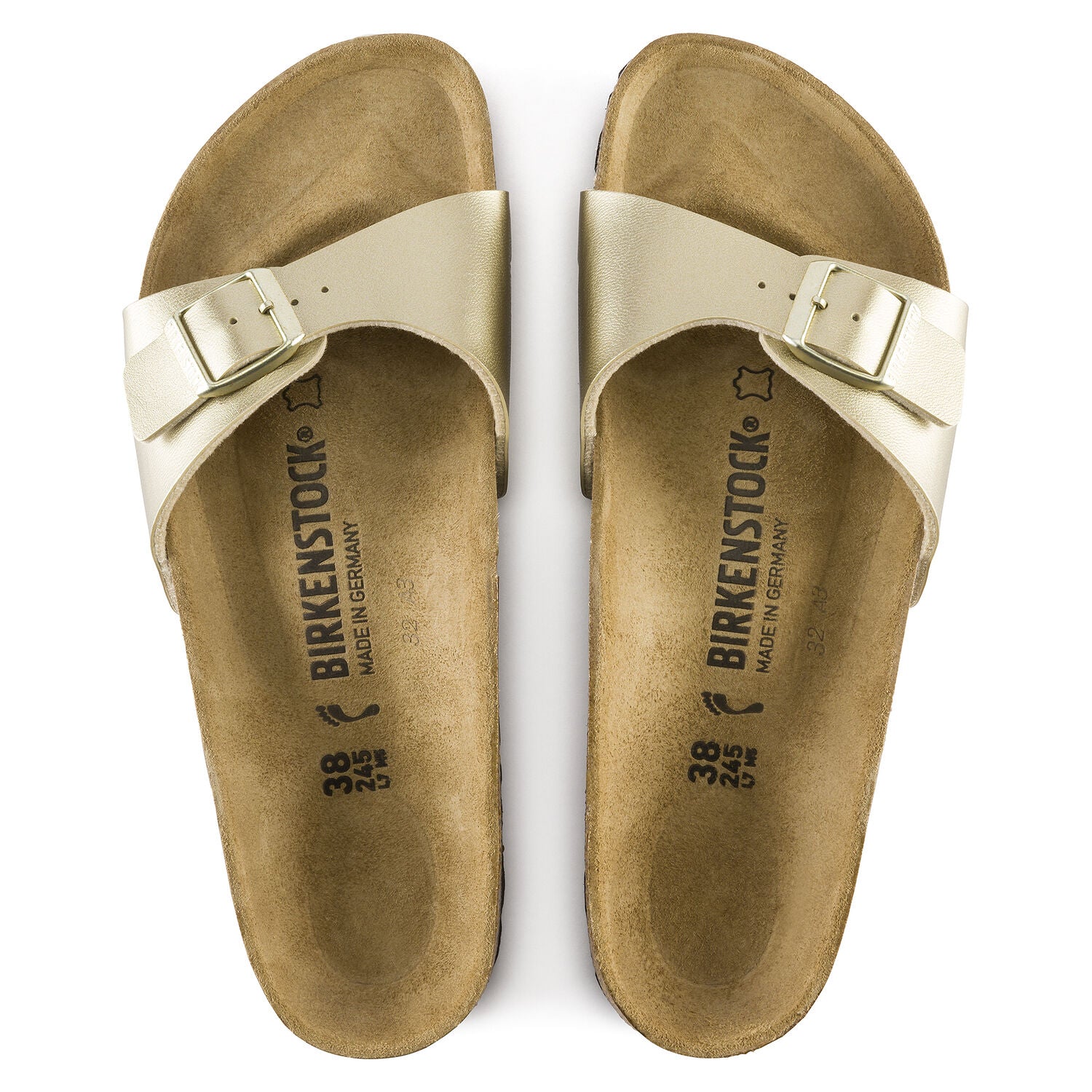 BIRKENSTOCK Madrid BF GOLD: dorato sandali da donna