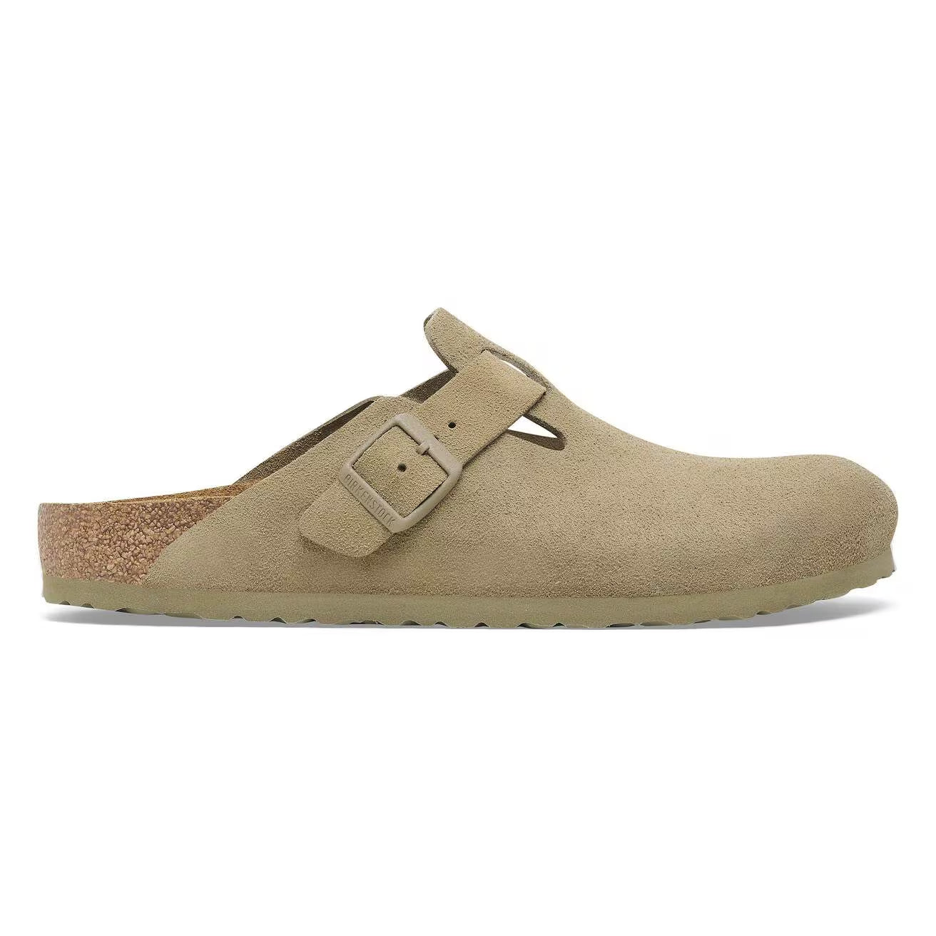 BIRKENSTOCK Boston Faded Khaiki Narrow: caqui сабо унисекс