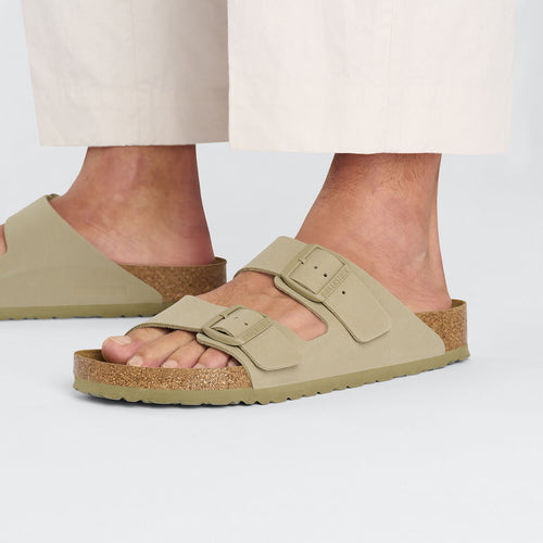 BIRKENSTOCK Arizona Birko FLOR Faded Khaki: caqui сандалі унісекс