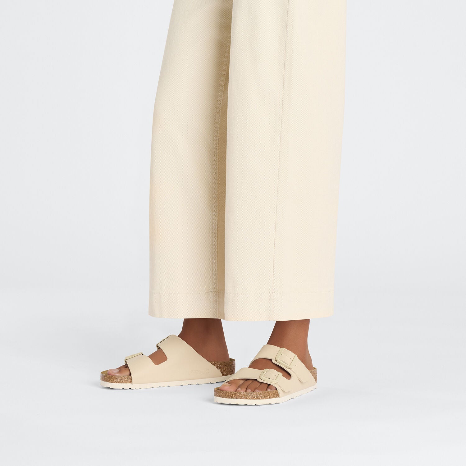 BIRKENSTOCK Arizona Birko FLOR NEW: beige sandali da donna
