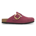BIRKENSTOCK Boston BIG Buckle FUR Berry Crush: rose sabots pour femme