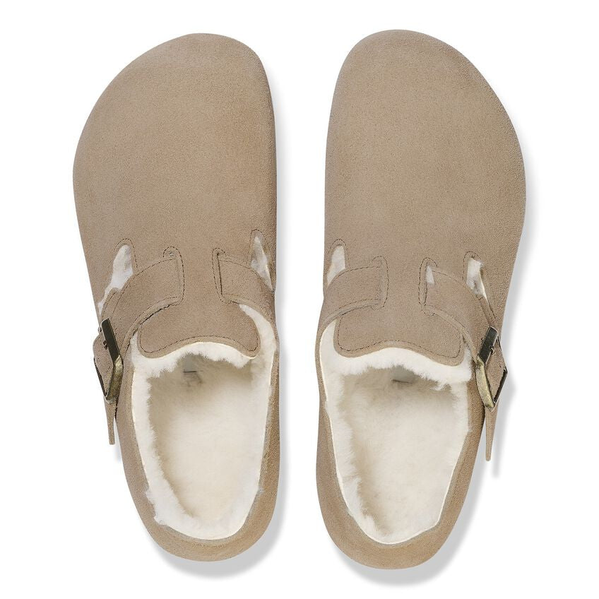 BIRKENSTOCK London LANA de Borrego Taupe: beige sandaler för dam