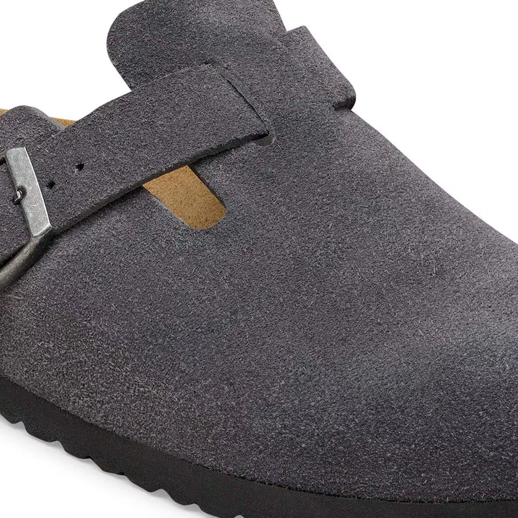 BIRKENSTOCK Boston LEVE Charcoal: 灰色 木屐 中性