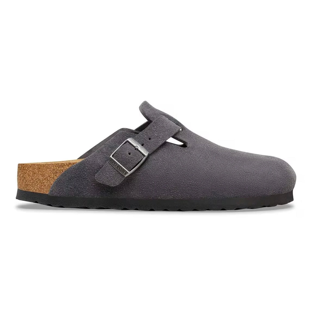 BIRKENSTOCK Boston LEVE Charcoal: 灰色 木屐 中性