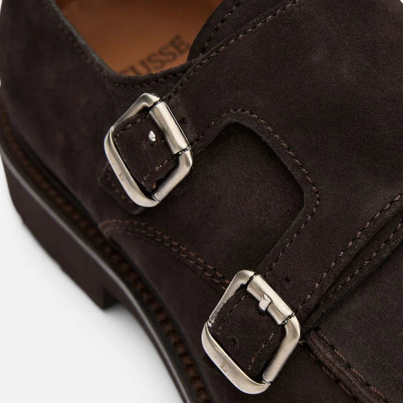 LOTTUSSE | ZAPATOS DE VESTIR | HOMBRE | DOBLE HEBILLA BUCKSTER MOKA | MARRON