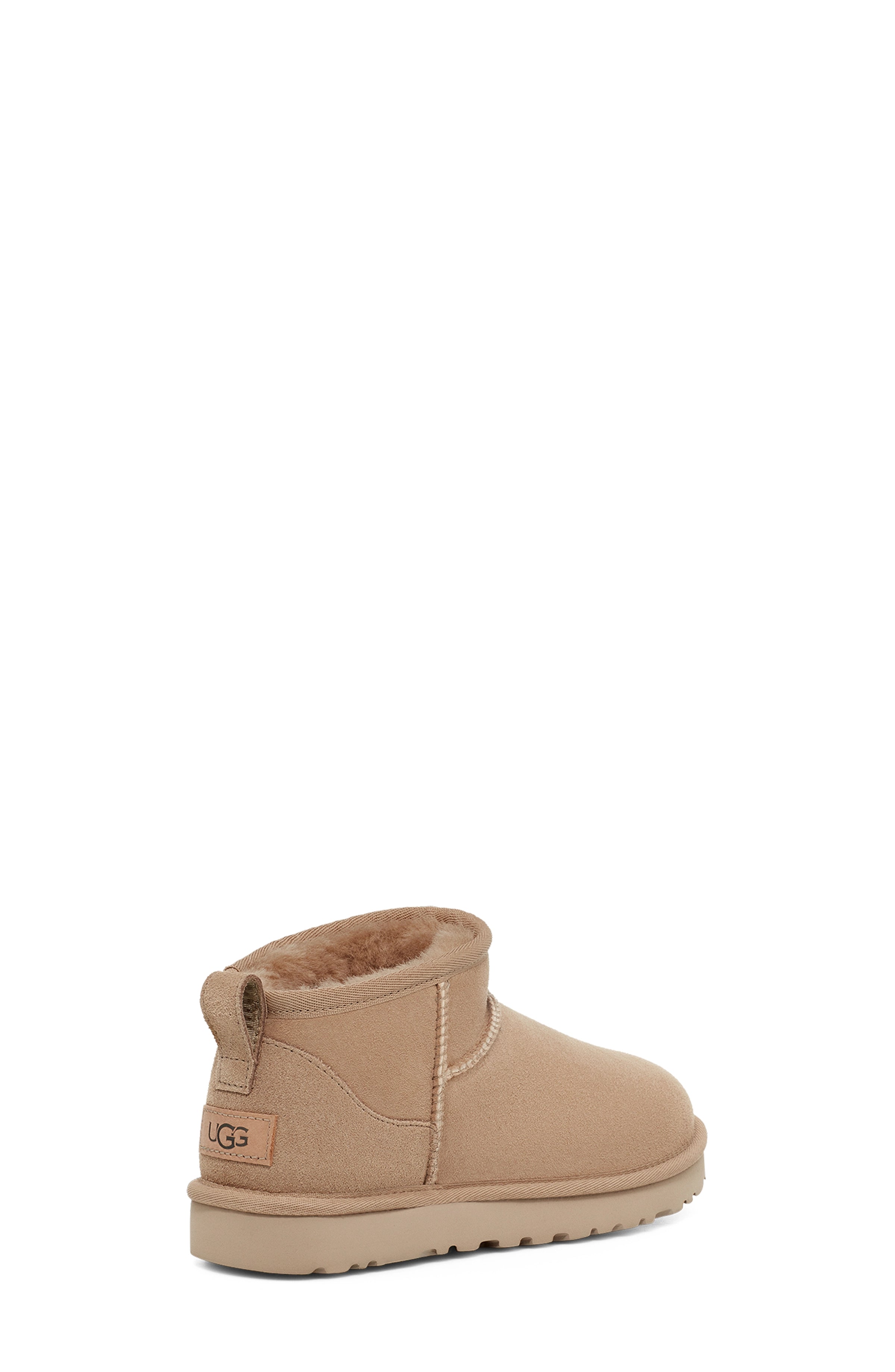 UGG Classic Ultra MINI SAND: beige ankle boots for women