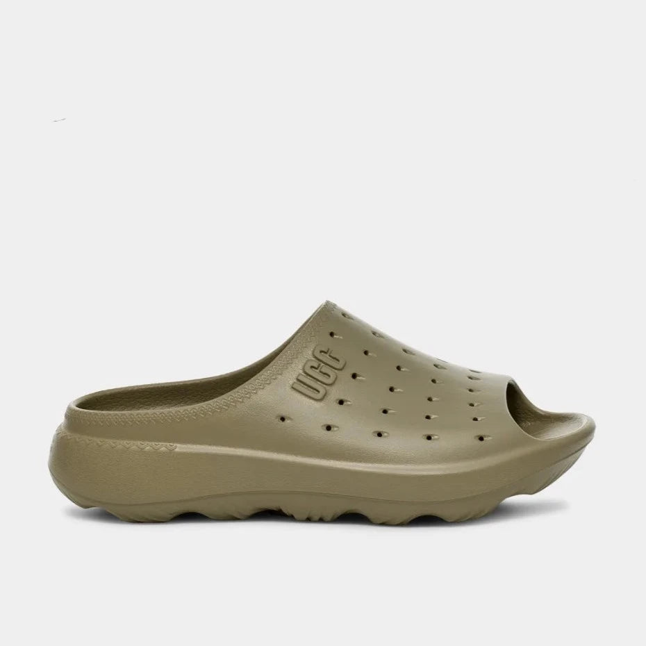 UGG M Slide IT Burnt Olive: green sandals unisex