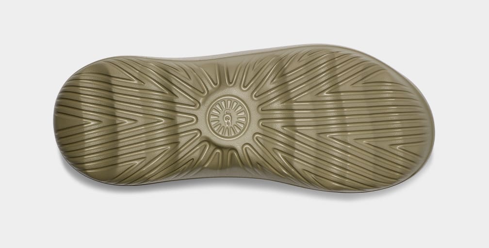 UGG M Slide IT Burnt Olive: green sandals unisex