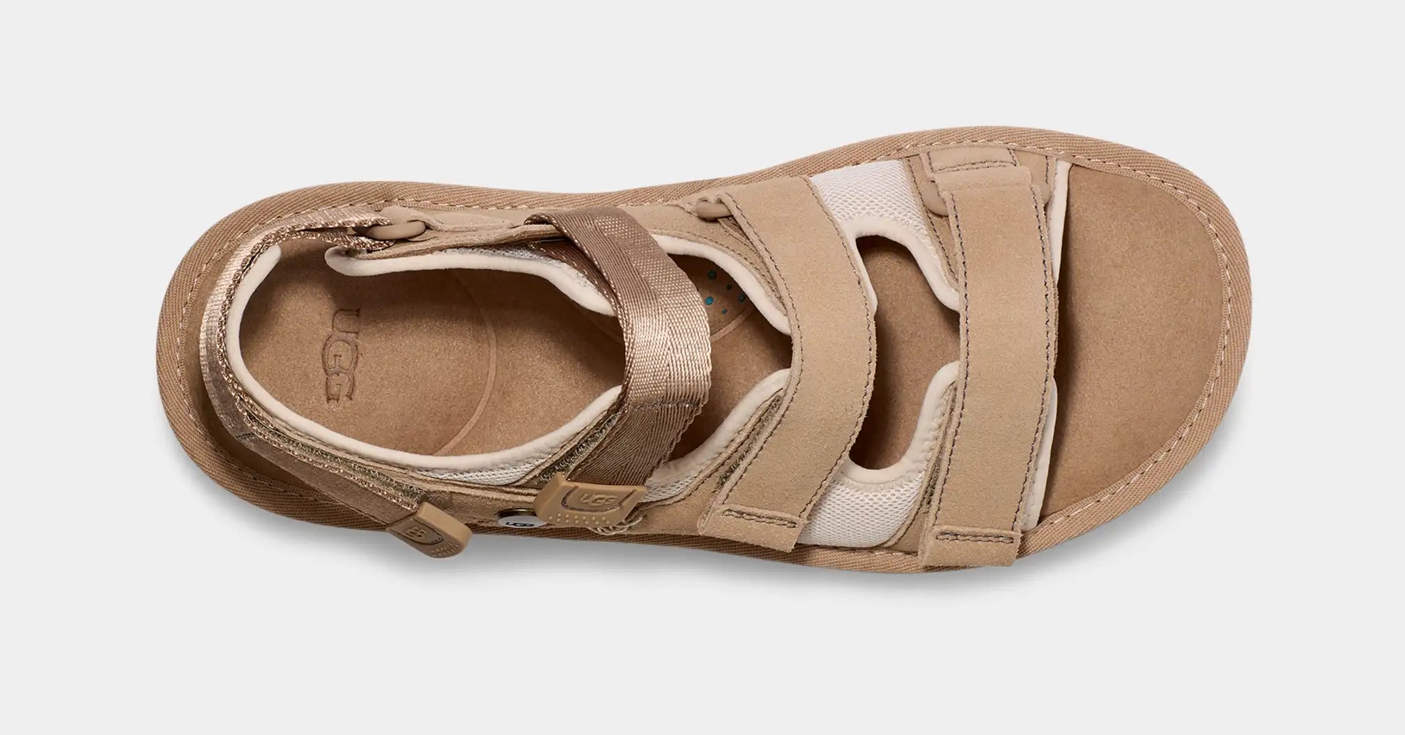 UGG M Goldencoast Multistrap SAND: коричневий сандалі унісекс
