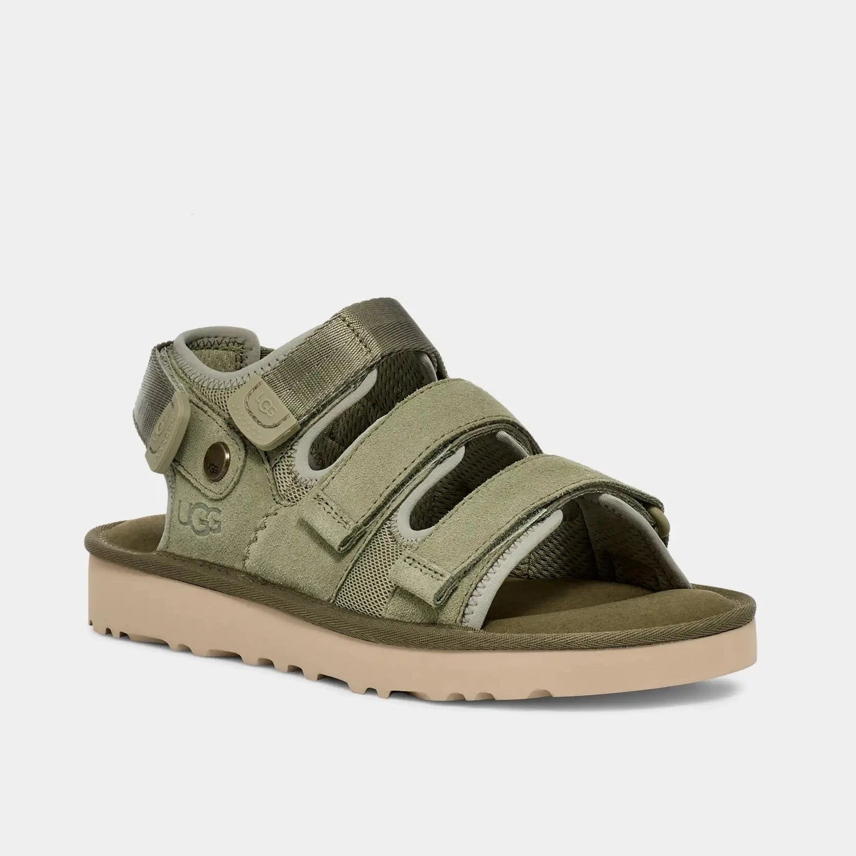 UGG M Goldencoast Multistrap Shaded Clover: green sandals unisex