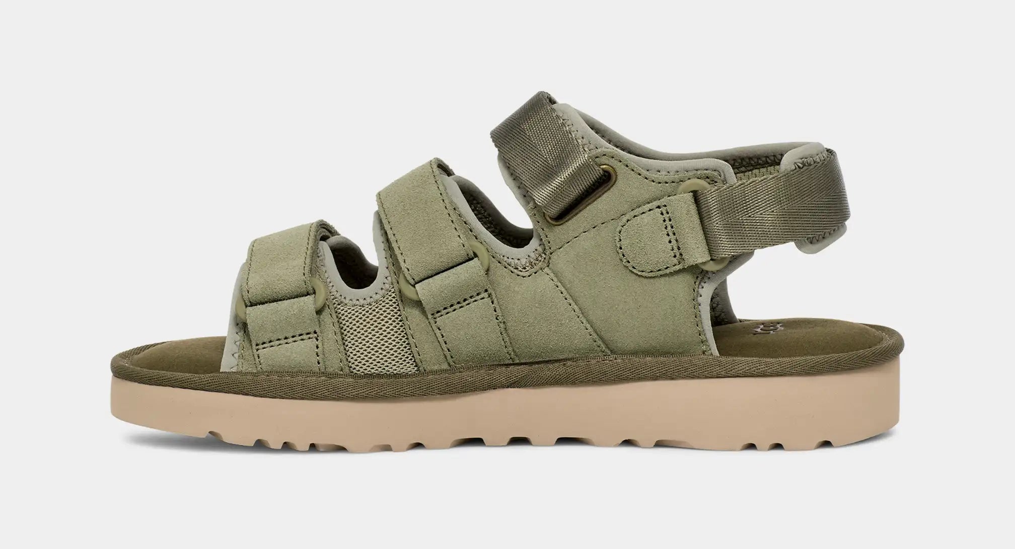 UGG M Goldencoast Multistrap Shaded Clover: green sandals unisex