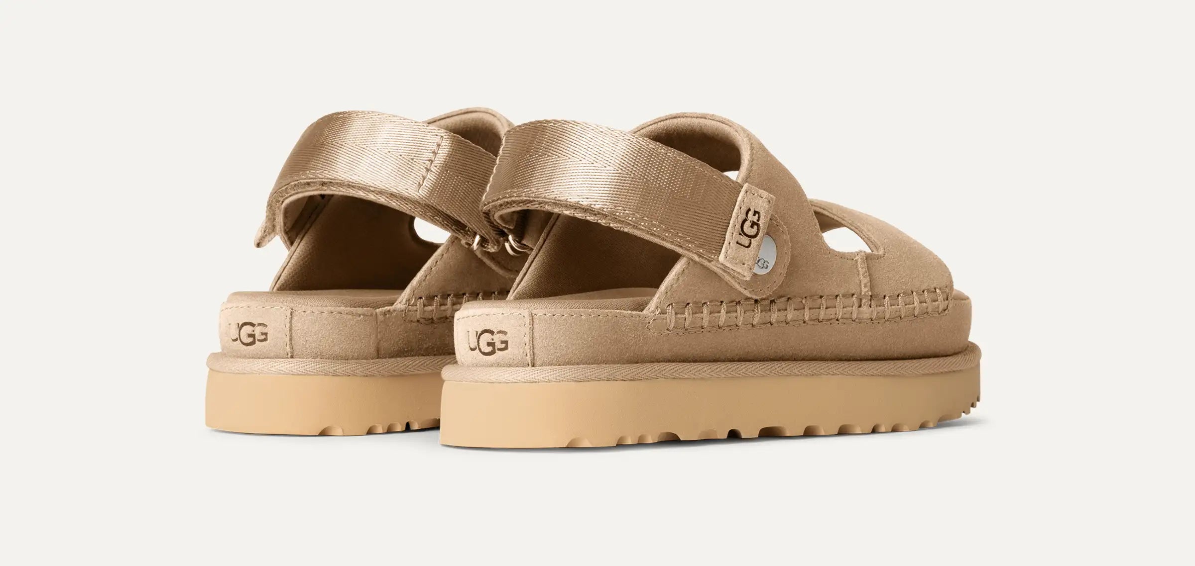 UGG W Goldenstar Glide: beige sandals for women
