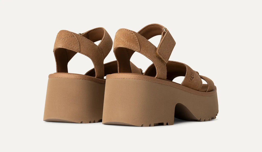 UGG W NEW Heights Ankle Strap: коричневий сандалі для жінок