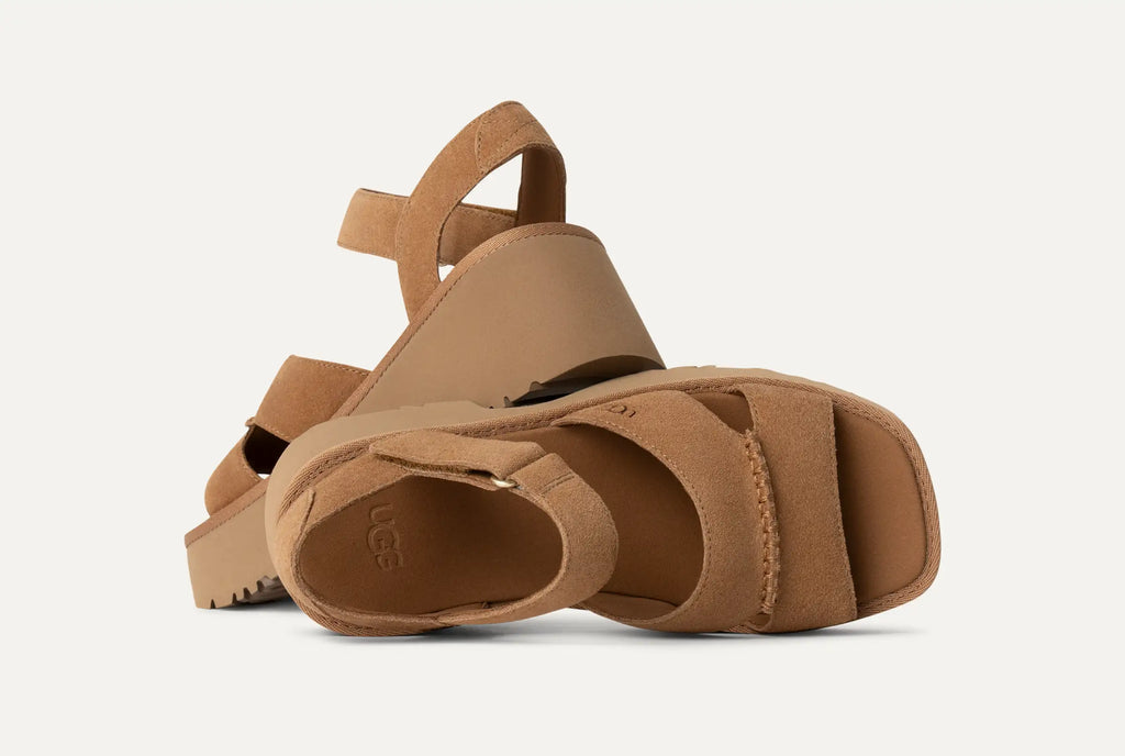 UGG W NEW Heights Ankle Strap: коричневий сандалі для жінок