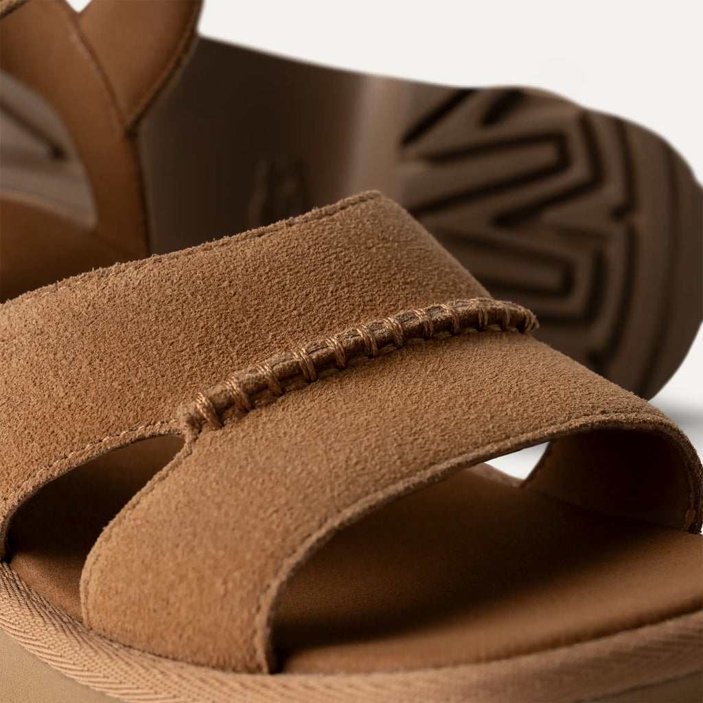 UGG W NEW Heights Ankle Strap: коричневий сандалі для жінок