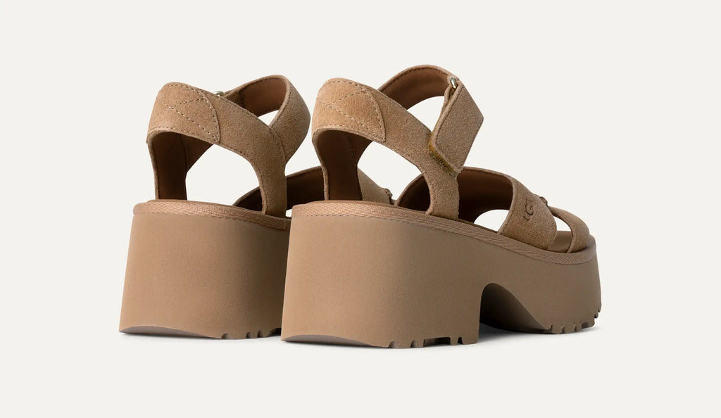 UGG W NEW Heights Ankle Strap: коричневий сандалі для жінок