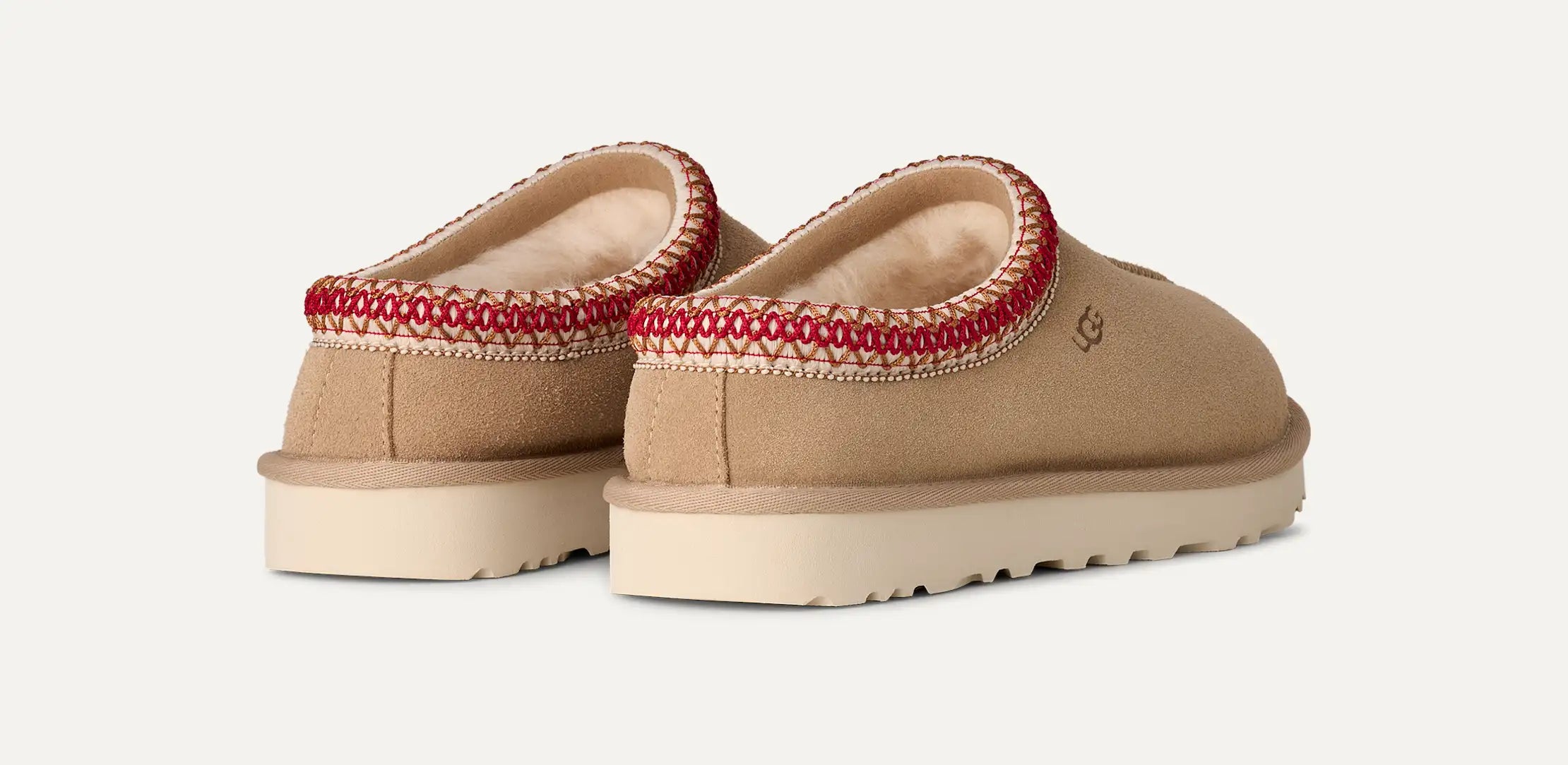 UGG W Tasman II SAND DARK Cherry: бежевый сабо для женщин