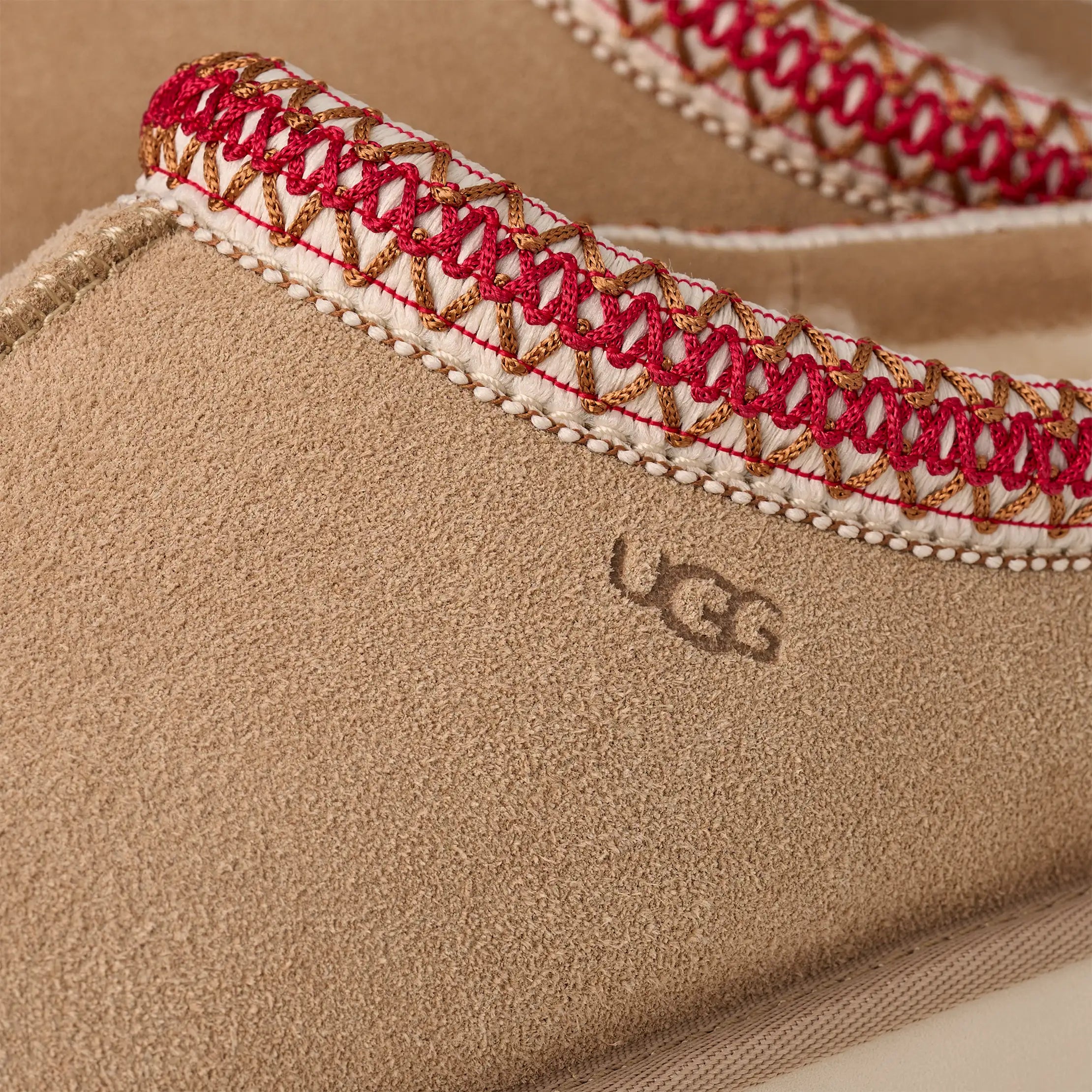 UGG W Tasman II SAND DARK Cherry: бежевый сабо для женщин