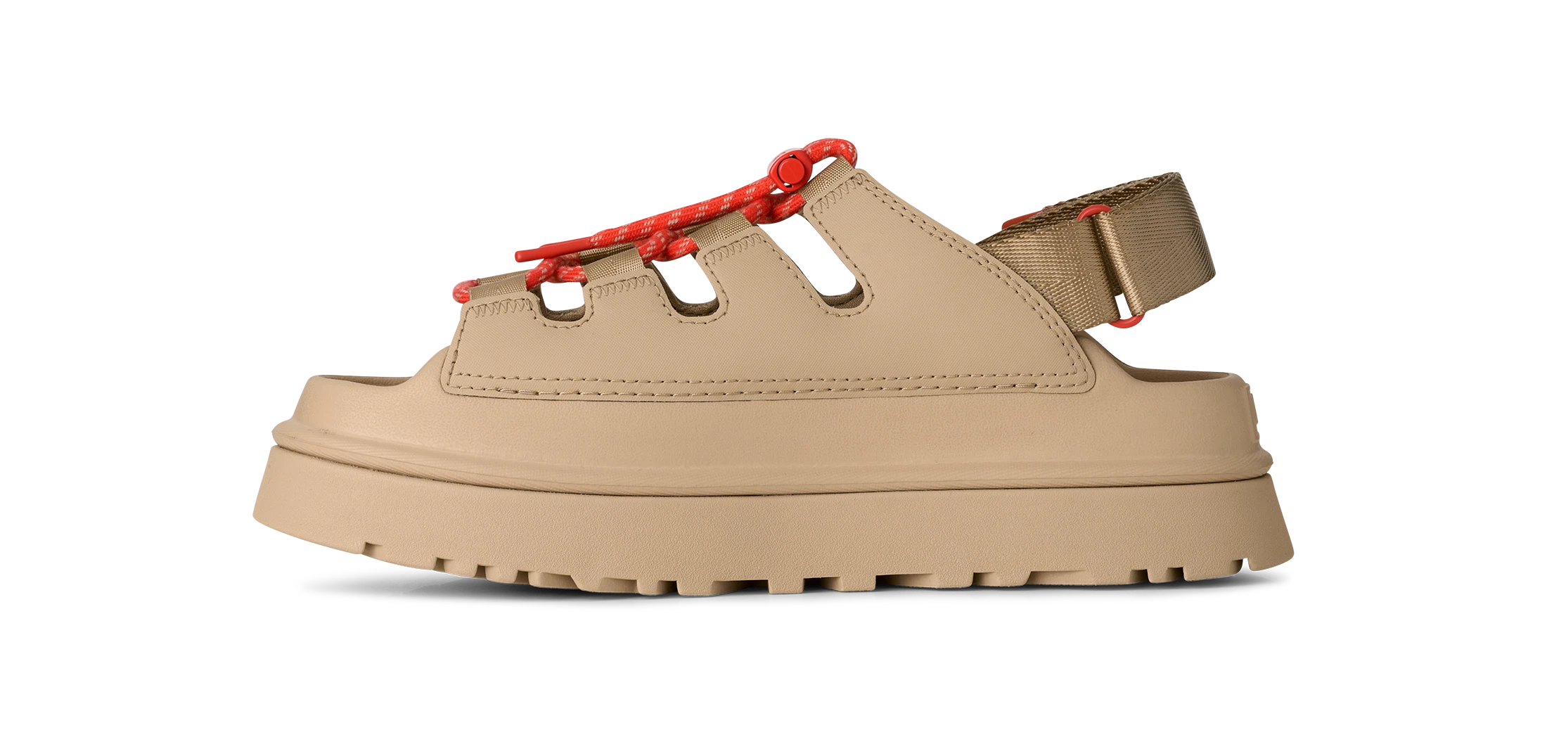 UGG W Goldenglow Toggle Mustard SEED: beige sandals for women