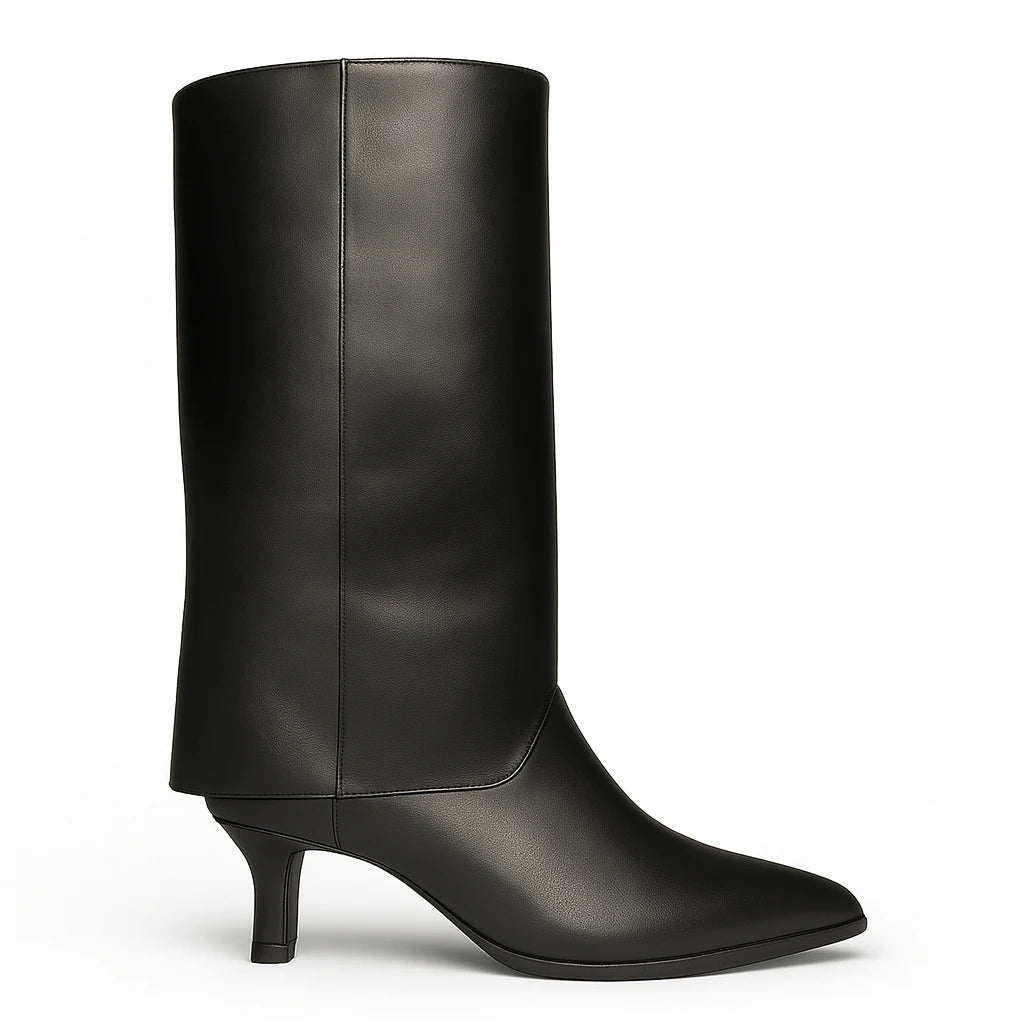 INES PALLISER Nappa Negro: black boots for women
