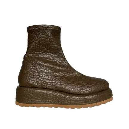 PEDRO MIRALLES Muflone KAKI: green ankle boots for women