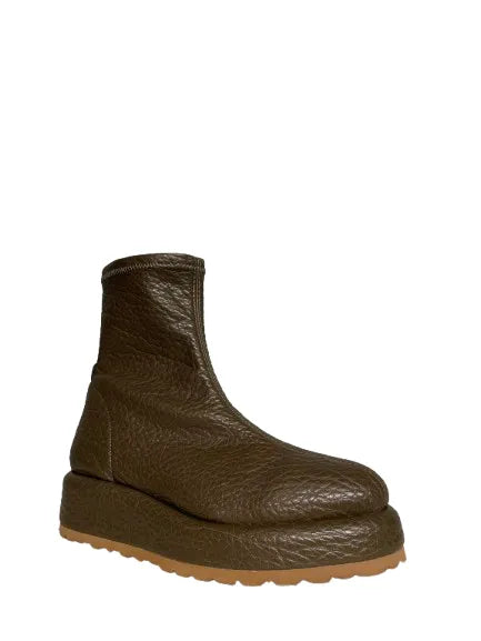 PEDRO MIRALLES Muflone KAKI: green ankle boots for women
