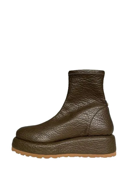 PEDRO MIRALLES Muflone KAKI: green ankle boots for women