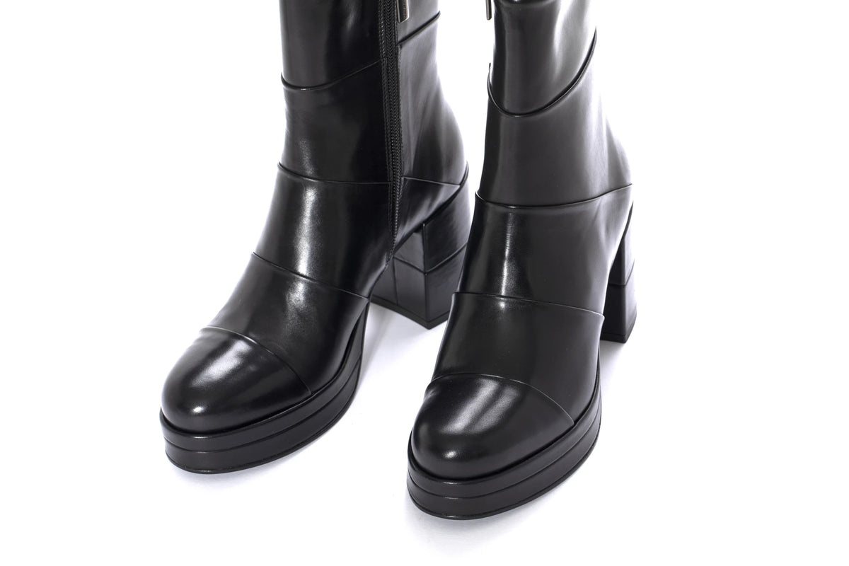 PONS QUINTANA BABY CALF Negro: noir bottines pour femme