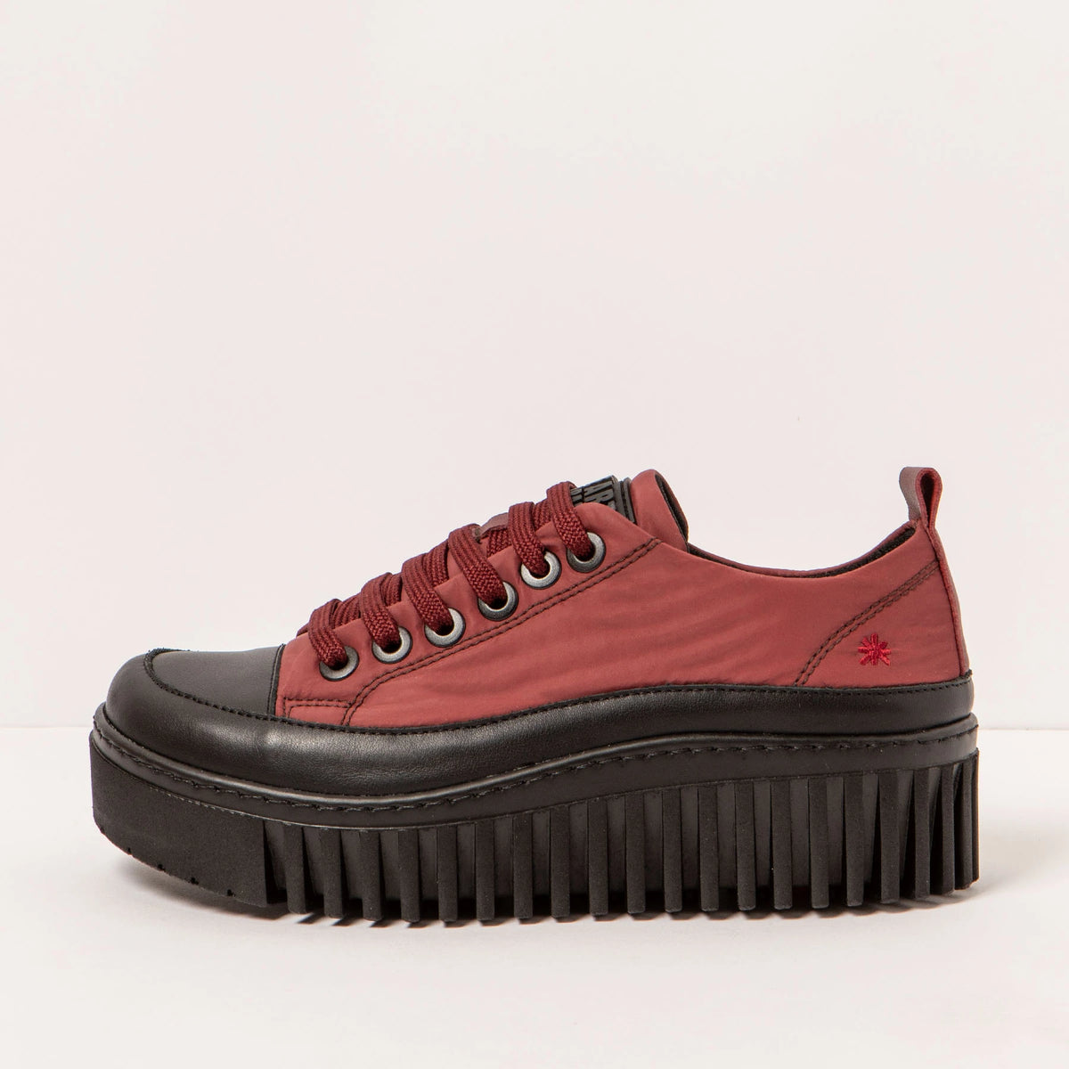 ART | SNEAKERS | MUJER | 1518 BRIGHTON NYLON BURDEOS-BLACK | ROJO