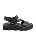 ART Brighton Nappa Black: black sandals for women
