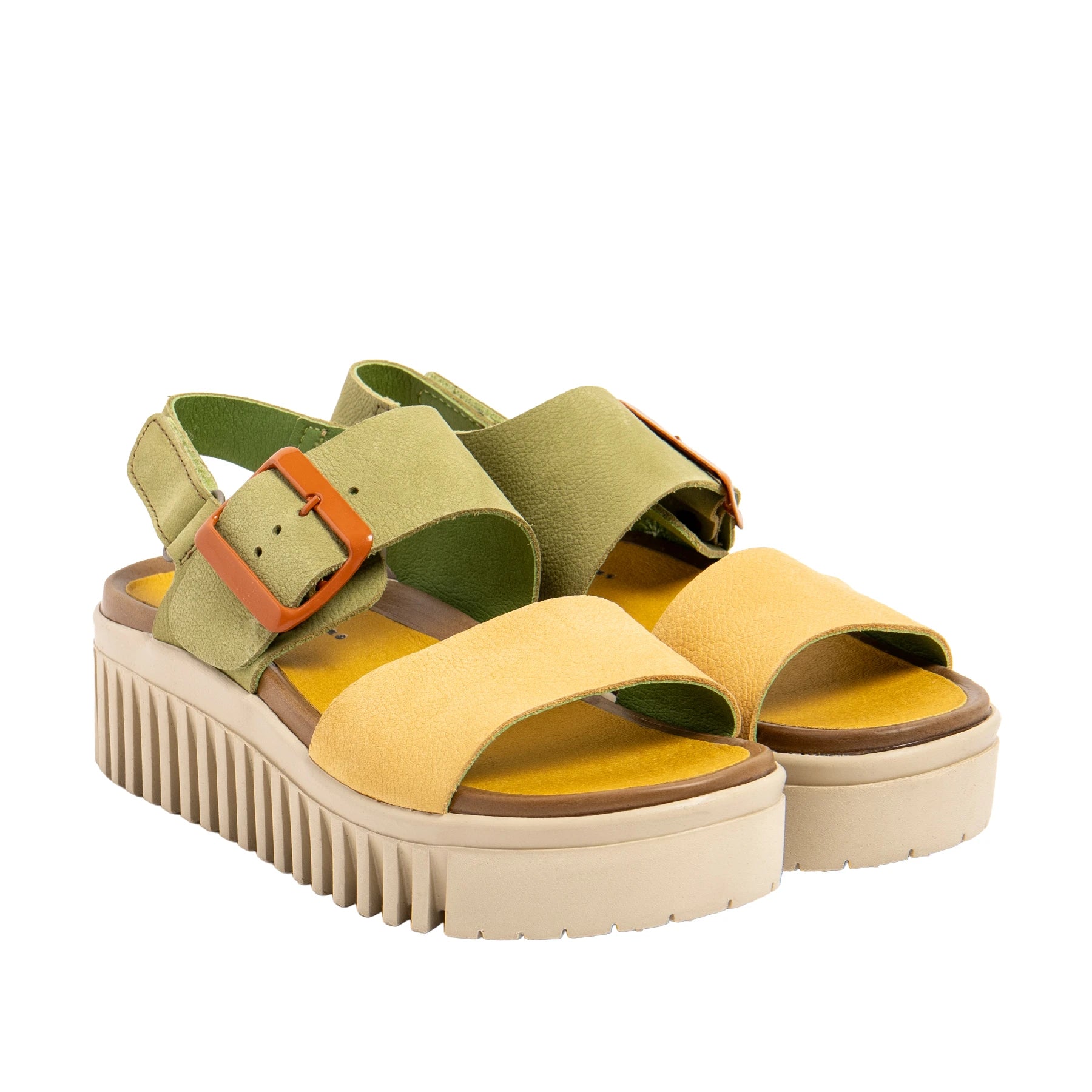 ART Brighton Multi Liken-honey: amarillo sandals for women