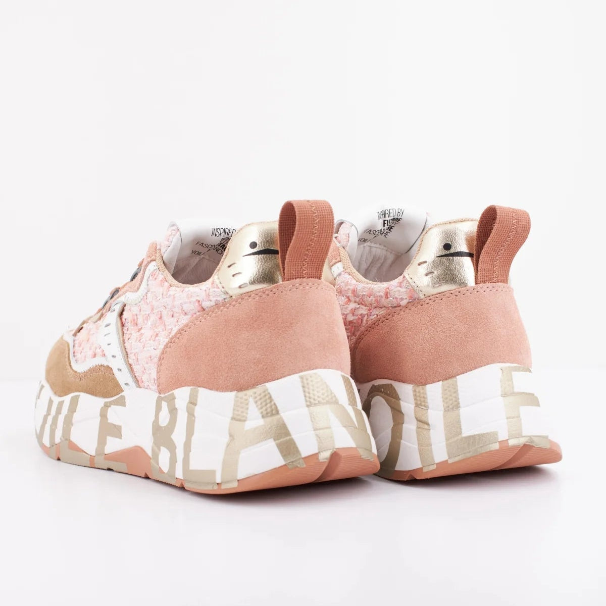 VOILE BLANCHE CLUB105: pink trainers for women