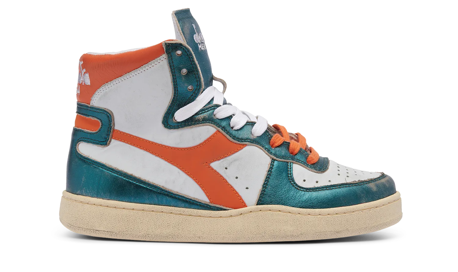 DIADORA M Basket MET MIX USED White/tr Orange: weiß Sneaker für Damen