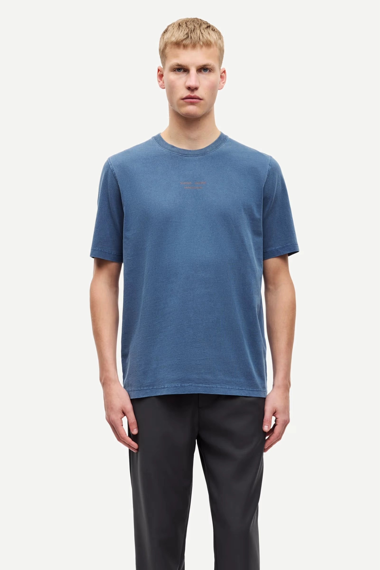 SAMSOE Samarcus T-shirt 15 Midnight NAVY: синий футболка для мужчин