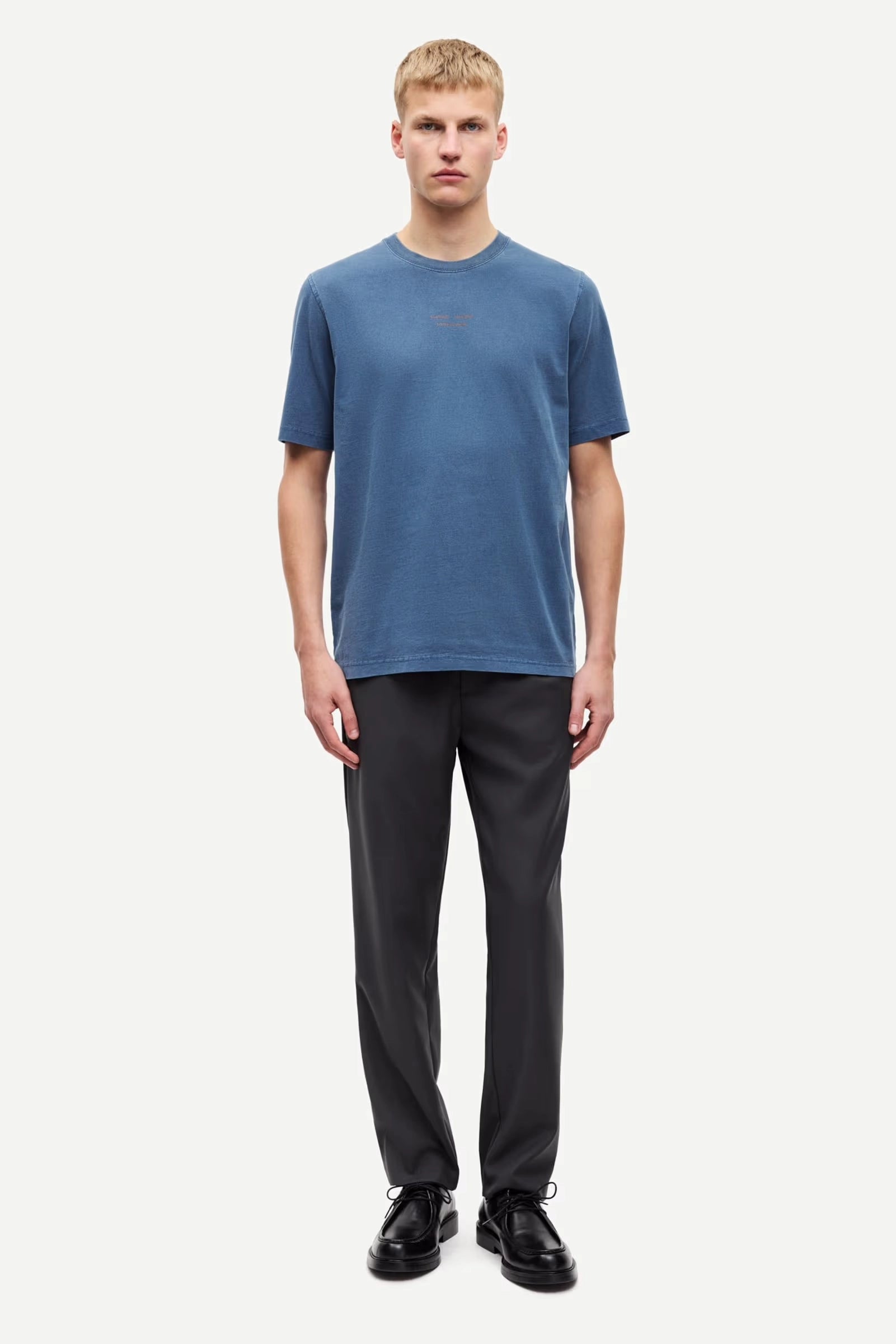 SAMSOE Samarcus T-shirt 15 Midnight NAVY: синий футболка для мужчин
