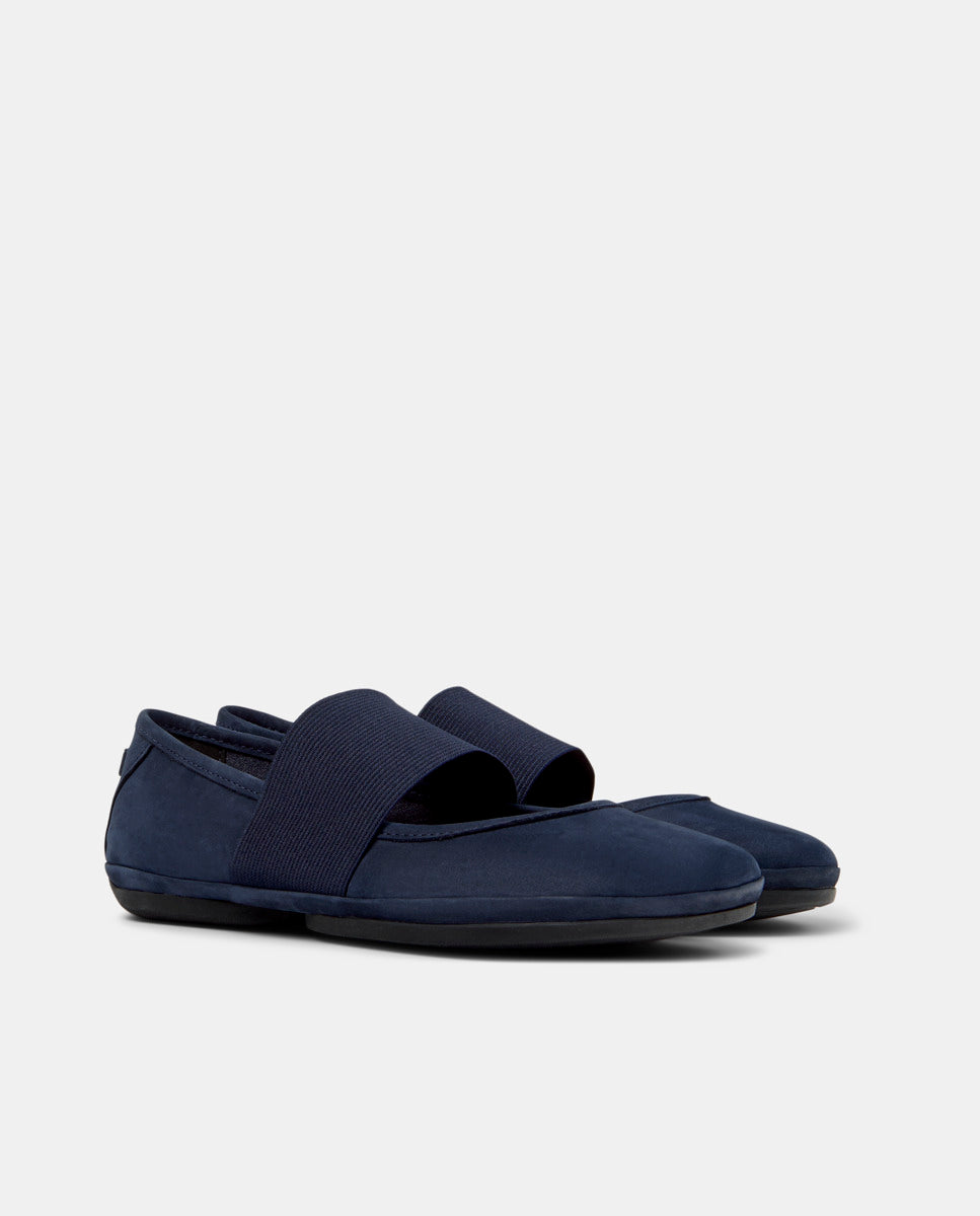 CAMPER Right Nina, blue ballet flats for women at Tascón