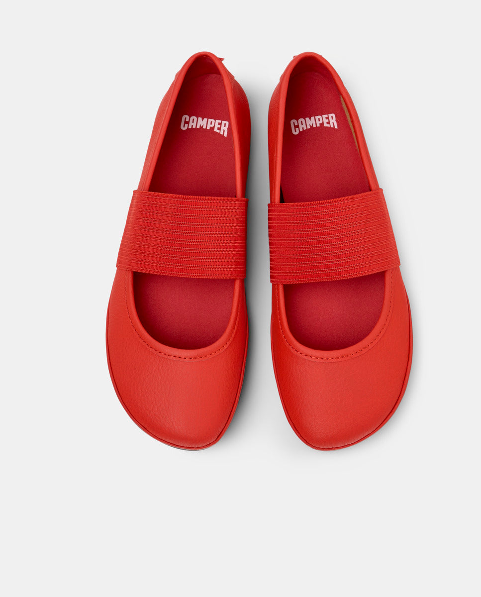 CAMPER Right Nina, red ballet flats for women at Tascón