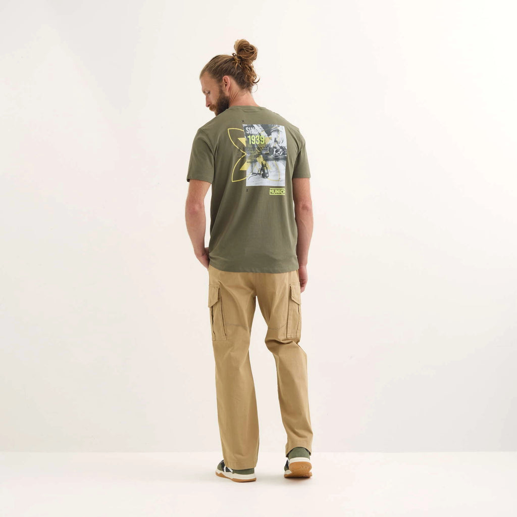 MUNICH Brench Khaki: caqui T-shirt dla mężczyzn