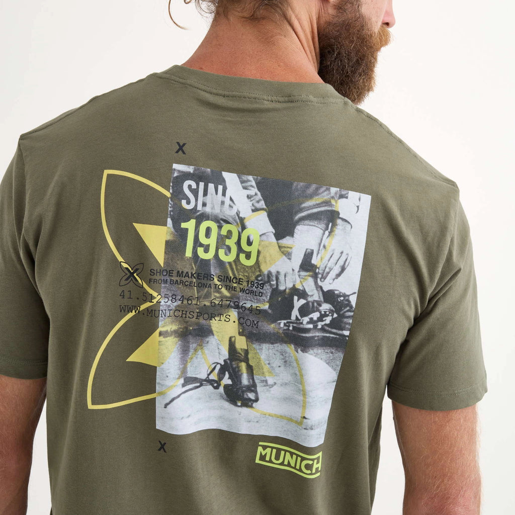 MUNICH Brench Khaki: caqui T-shirt dla mężczyzn
