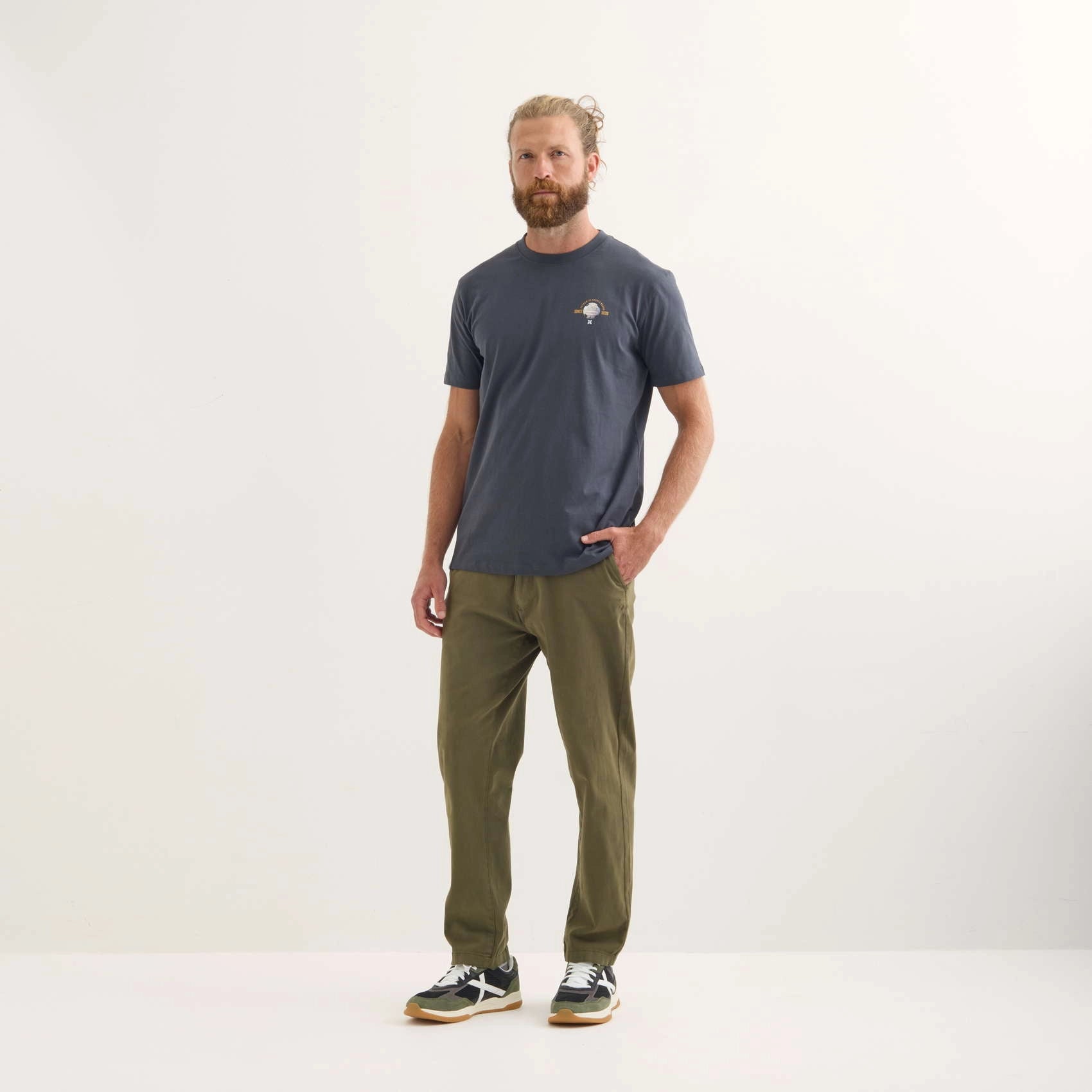 MUNICH Brench Antraticta: grey T-shirt for men