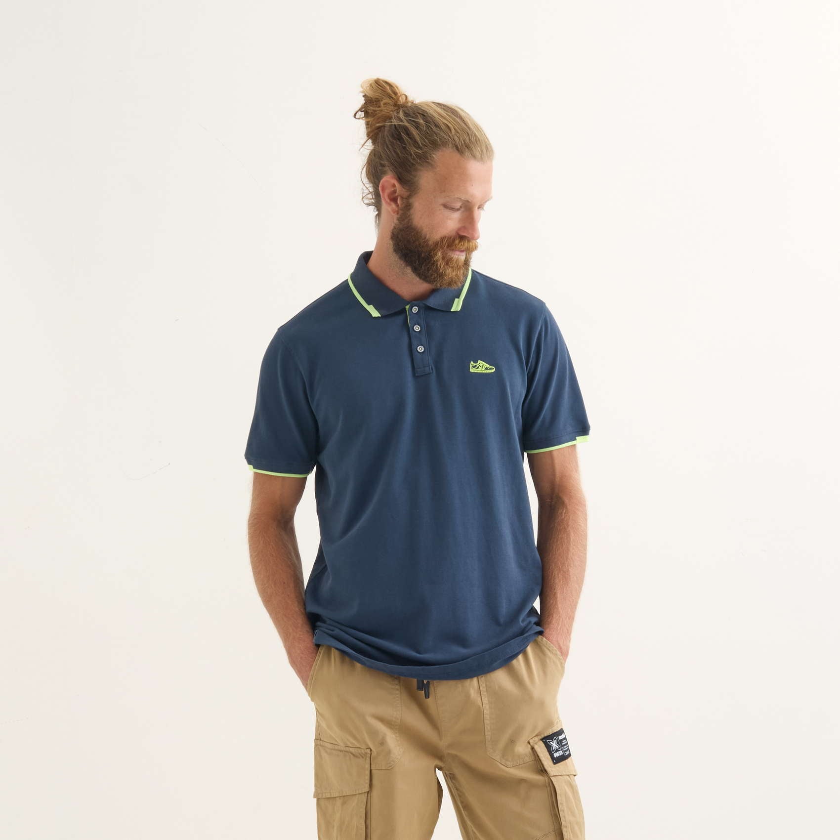 MUNICH SLAM Lifestyle C/navy: أزرق polos للرجال