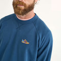 MUNICH Eighties NAVY: blå sweatshirts til mænd