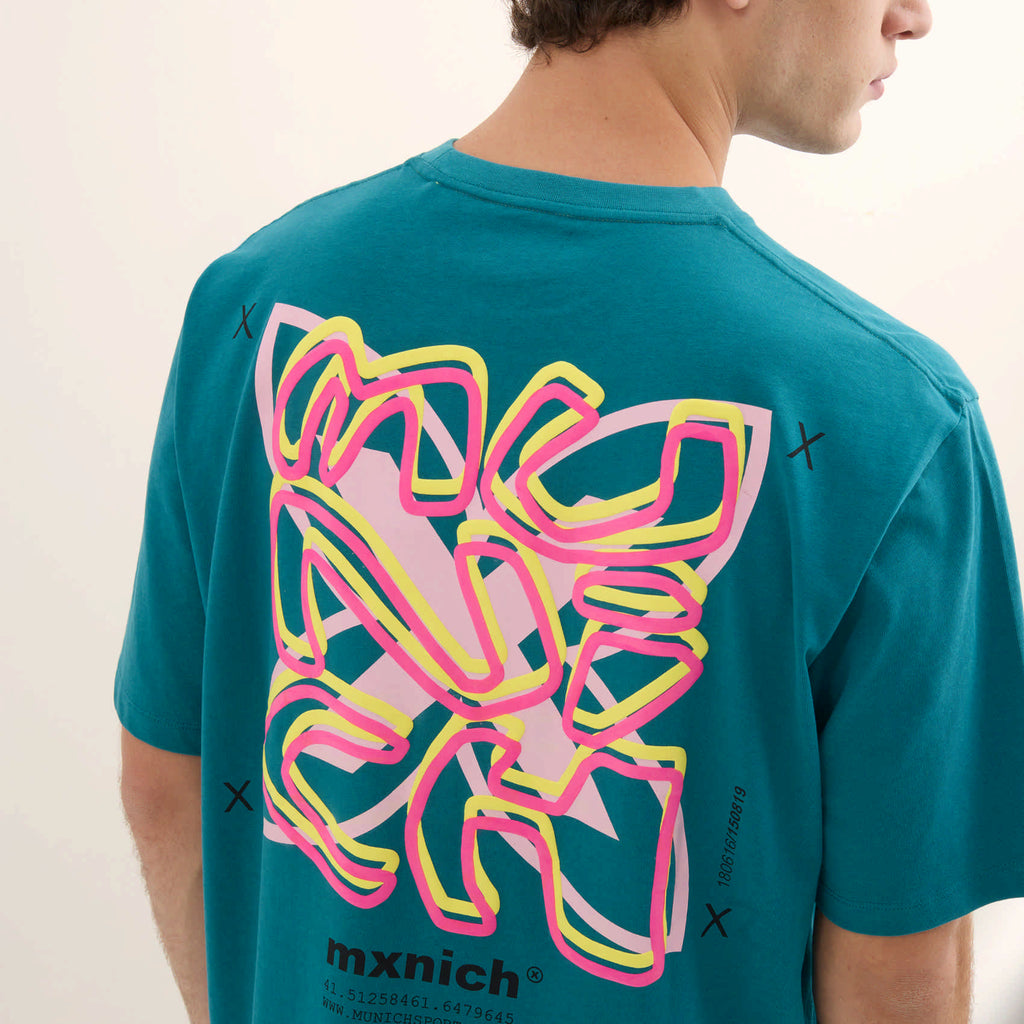 MUNICH Bruno Oversize T-shirt: blau samarreta per a home