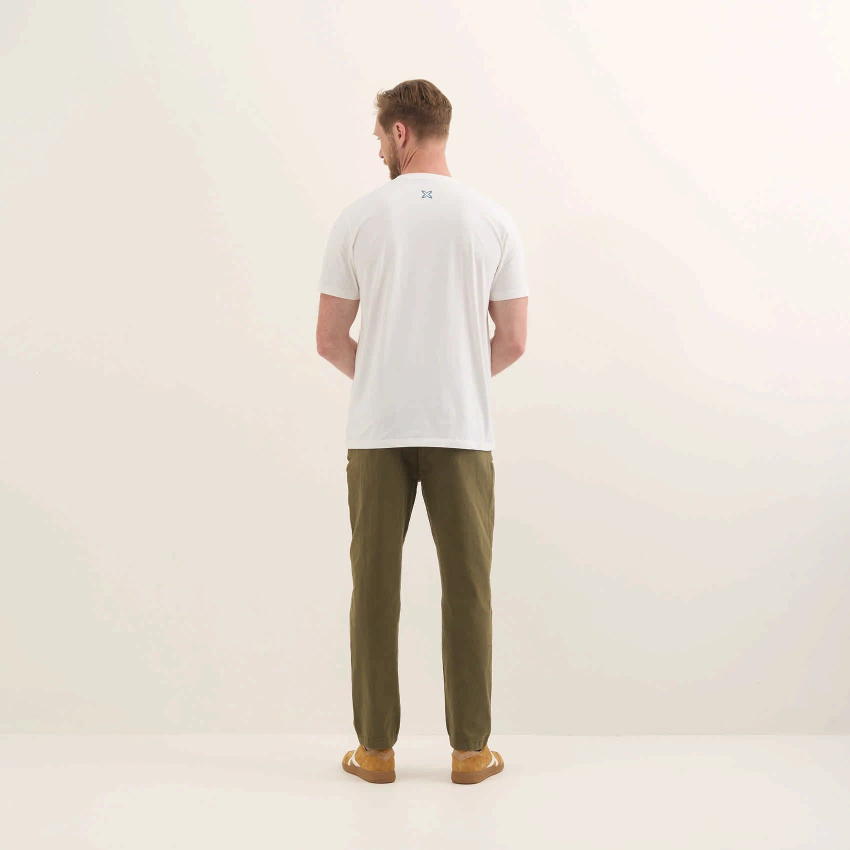 MUNICH Regular T-shirt George: white T-shirt for men